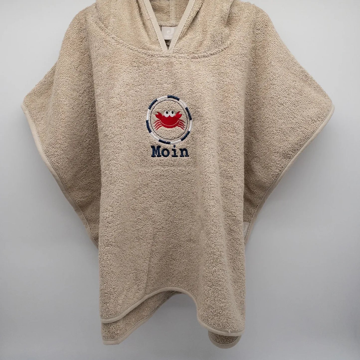 Badeponcho - Krabbe und Personalisierung