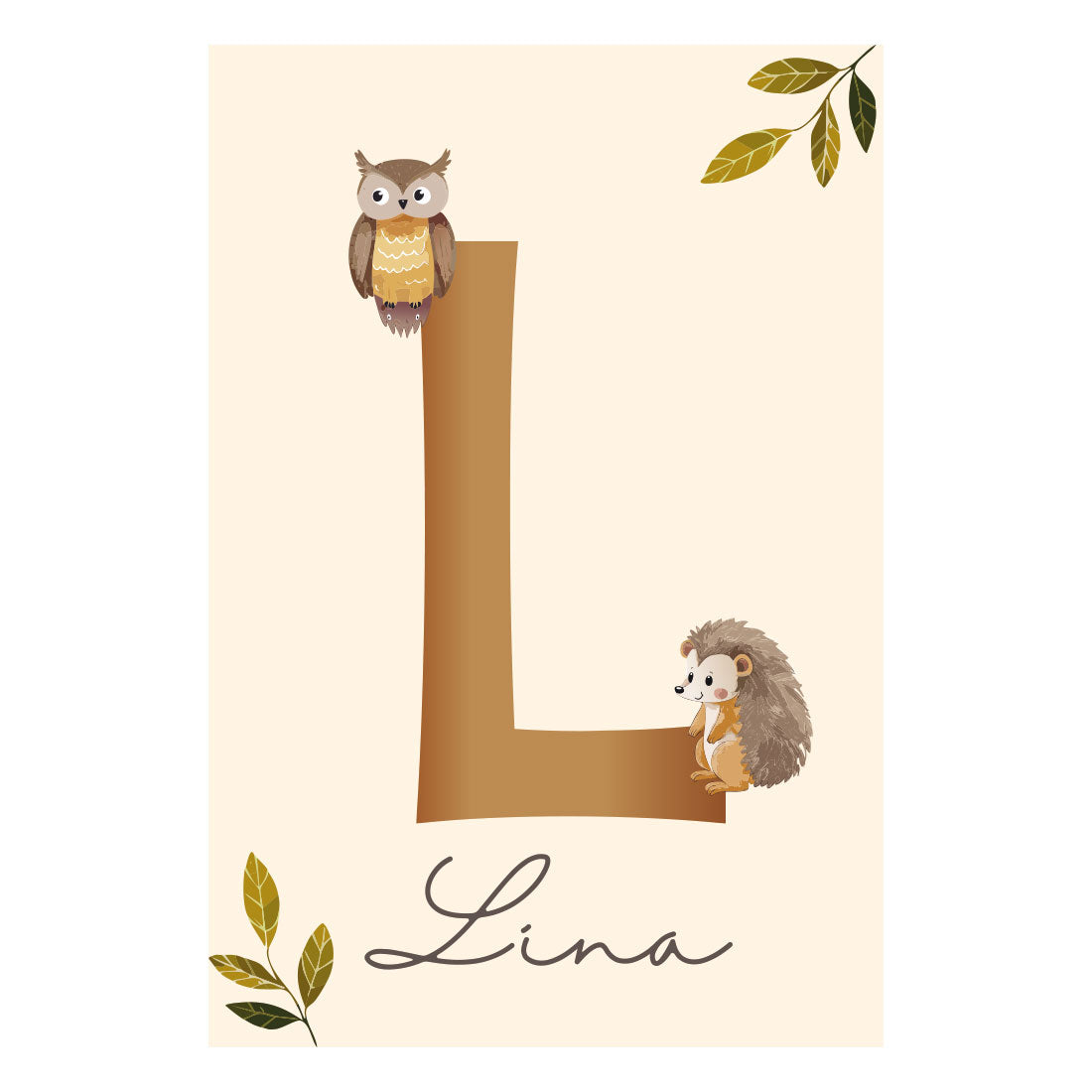 Personalisierbares Wald-Abenteuer 3er Poster-Set