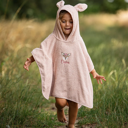 Badeponcho - Reh und Personalisierung