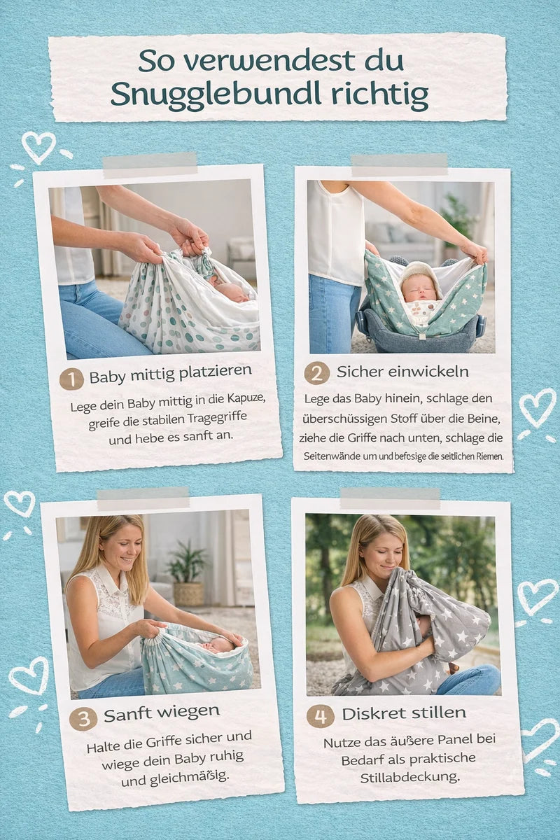 Snugglebundl – Der Lieblingshelfer für entspannte Babymomente