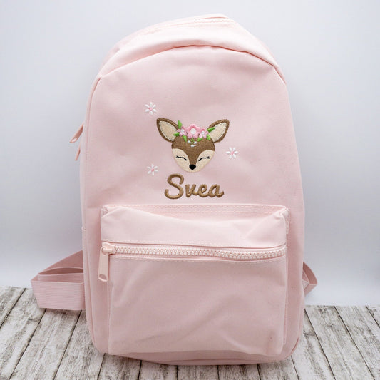 Personalisierter Kinderrucksack Reh
