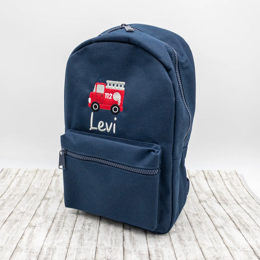 Personalisierter Kinderrucksack Feuerwehr