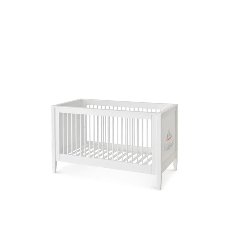 Babybett handbemalt - Isle of Dogs Design