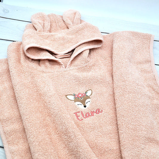 Badeponcho - Reh und Personalisierung