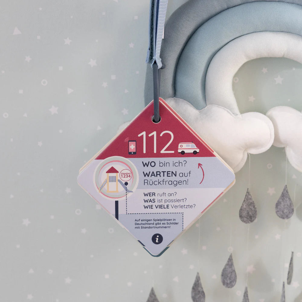 Erste Hilfe Baby Anleitung unterwegs – Littleplan Buggyplan® Notfallkarten