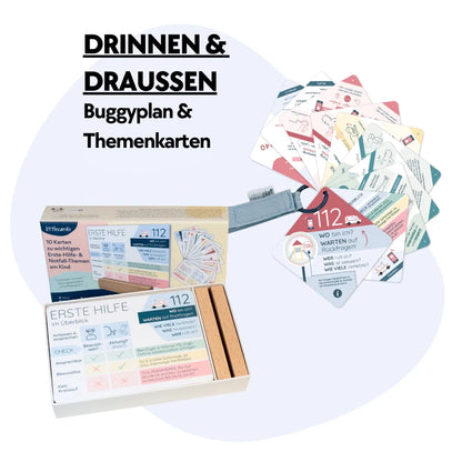 Buggyplan® & Erste Hilfe Themenkarten Set – 2 Produkte im Vorteilspaket