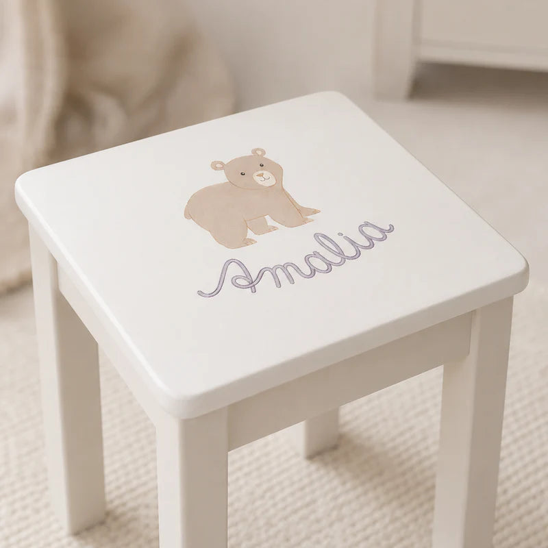 Kinderhocker handbemalt - Isle of Dogs Design
