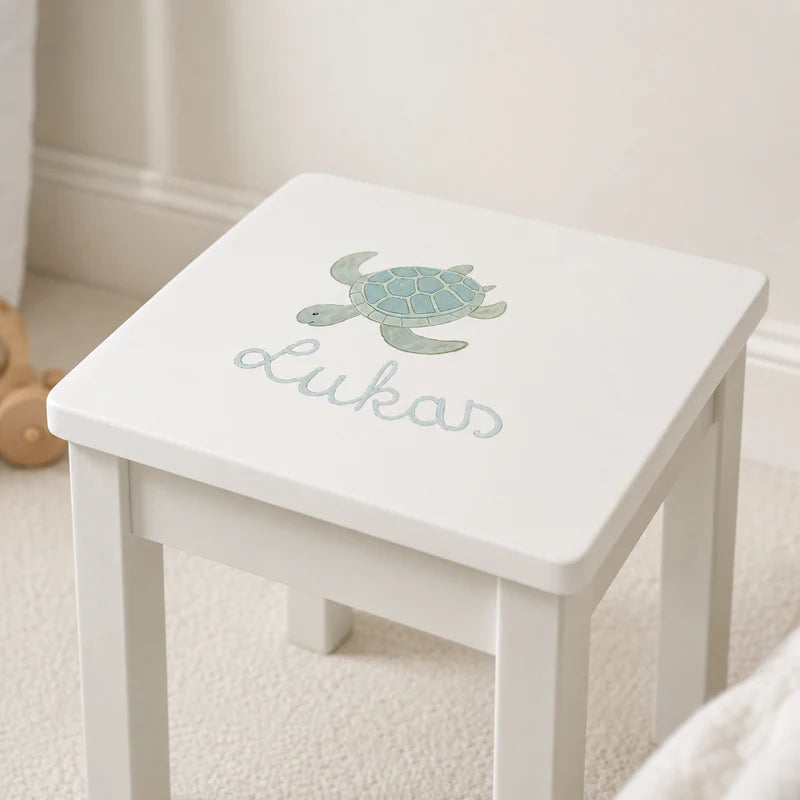 Kinderhocker handbemalt - Isle of Dogs Design
