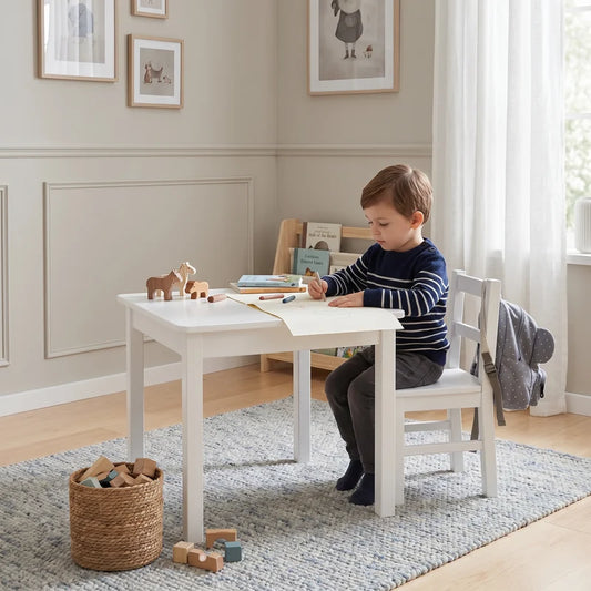 Kindertisch weiss handbemalt - Isle of Dogs Design