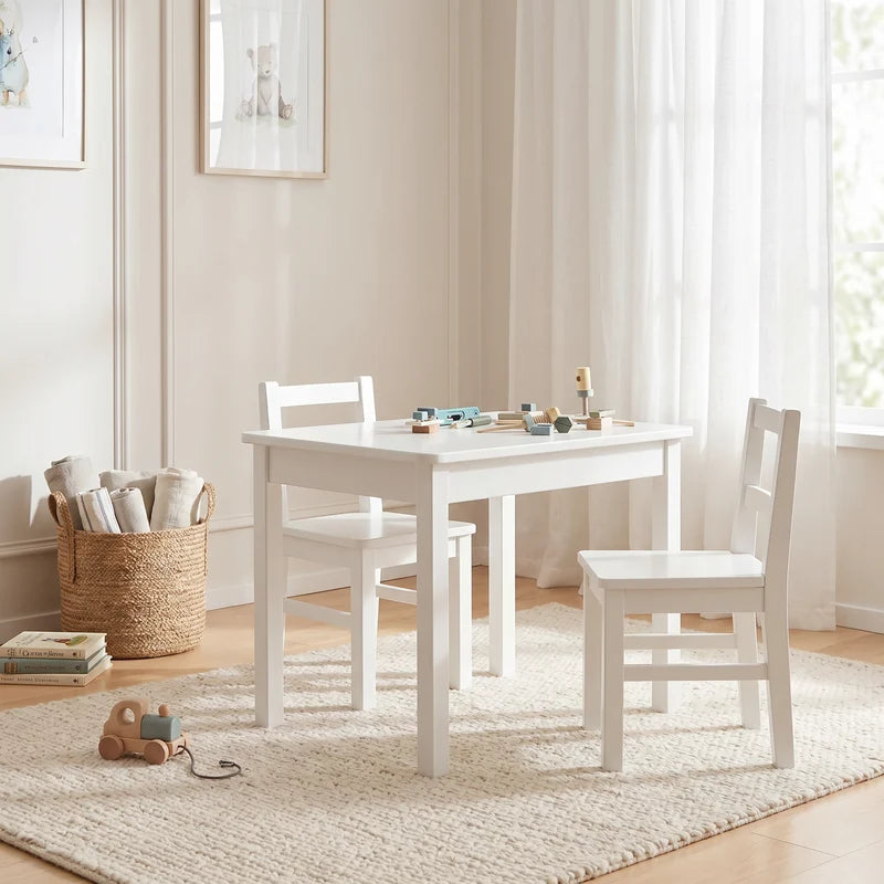 Kindertisch weiss handbemalt - Isle of Dogs Design
