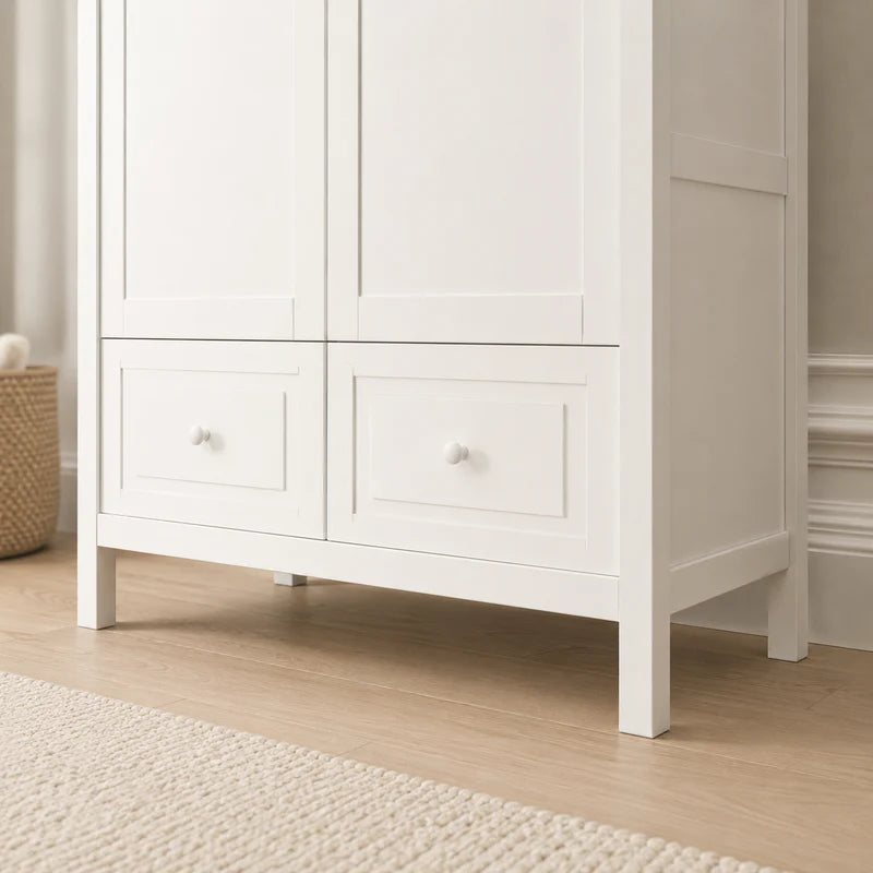 Kleiderschrank 2 Türig handbemalt - Isle of Dogs Design