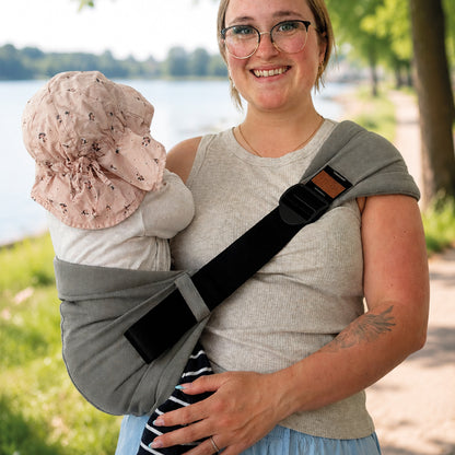 LELIBA Hopper – Hüftsitz Babytrage aus Bio-Baumwolle ab Sitzalter bis 20 kg