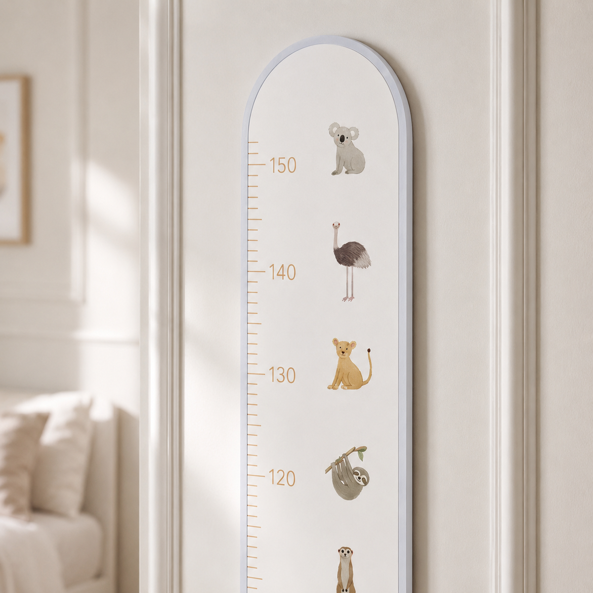Messlatte handbemalt - Isle of Dogs Design