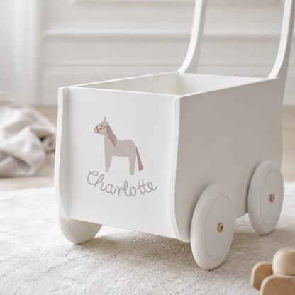 Puppenwagen handbemalt - Isle of Dogs Design