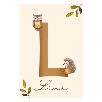 Personalisierbares Wald-Abenteuer 3er Poster-Set