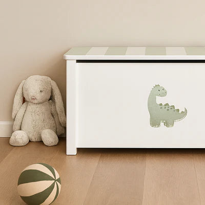 Spielzeugkiste handbemalt - Isle of Dogs Design