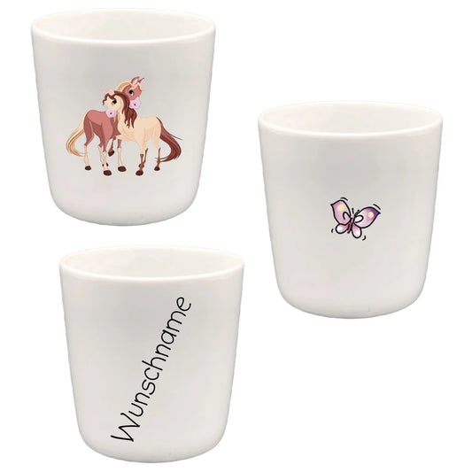 Trinkbecher für Kinder aus Porzellan – mit Namen