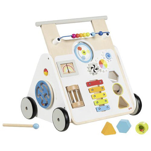 Lauflernwagen KiddyCruiser – Holz Lauflernhilfe & Aktivitäts‑Spielzeug für Babys ab 9 Monaten