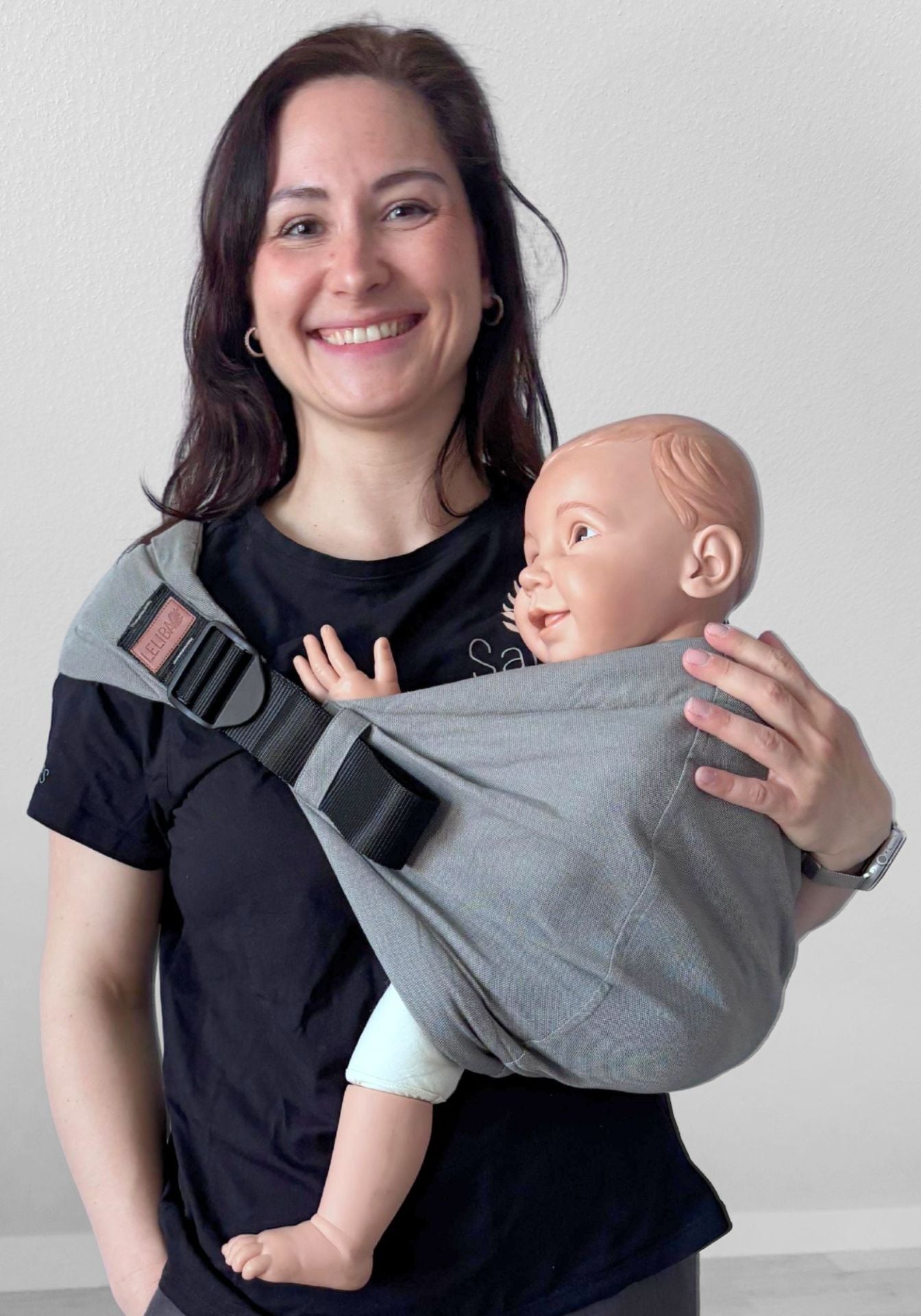 LELIBA Hopper – Hüftsitz Babytrage aus Bio-Baumwolle ab Sitzalter bis 20 kg