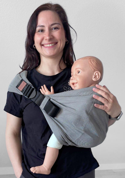 LELIBA Hopper – Hüftsitz Babytrage aus Bio-Baumwolle ab Sitzalter bis 20 kg