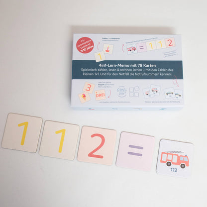 Set – ABC Poster & 4in1 Erste Hilfe Memospiel für den Schulstart