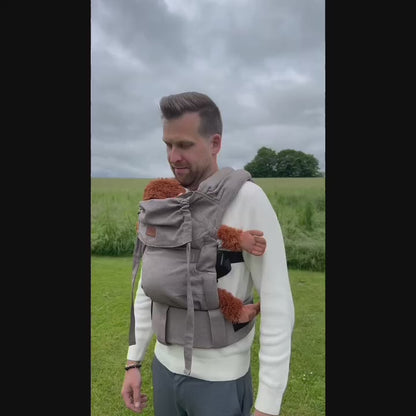 LELIBA ZACK Babytrage – ergonomische Fullbuckle Babytrage aus Bio-Baumwolle | mitwachsend