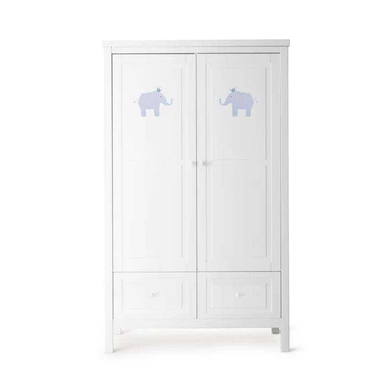 Kleiderschrank 2 Türig handbemalt - Isle of Dogs Design